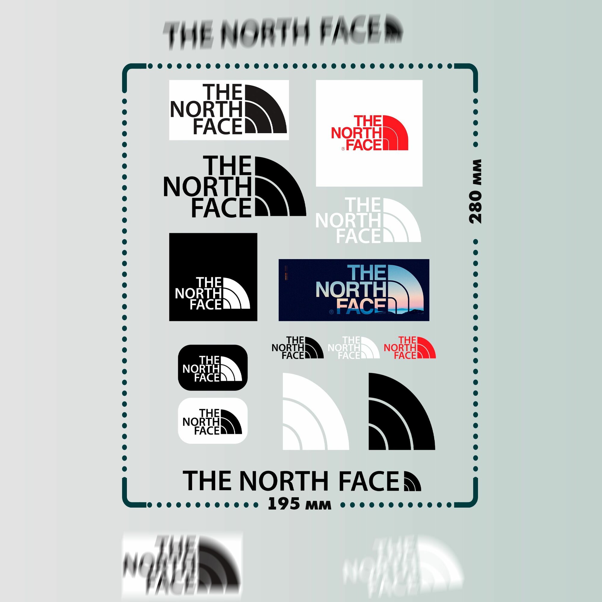 Термонаклейки на одежду North Face — фото 1
