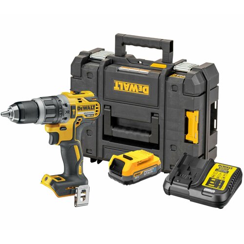 Аккумуляторная бесщеточная ударная дрель-шуруповерт DEWALT 18 В 2000 обмин 34000 удмин с АКБ 17 Ач и ЗУ в кейсе TSTAK DCD796E1T 44219₽
