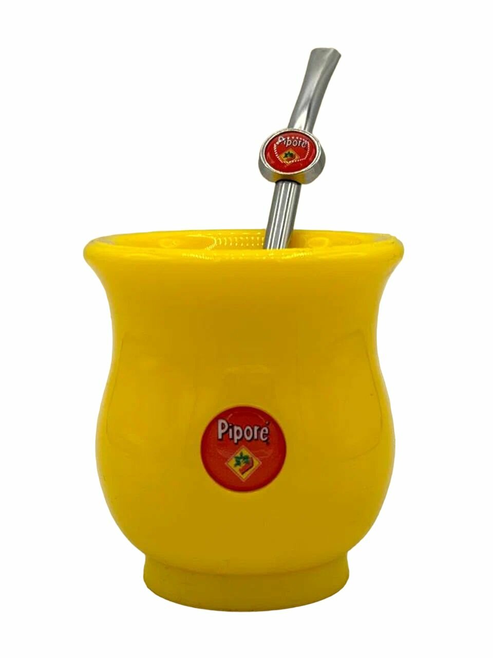 Калабас и бомбилья для чая мате Pipore Amarillo
