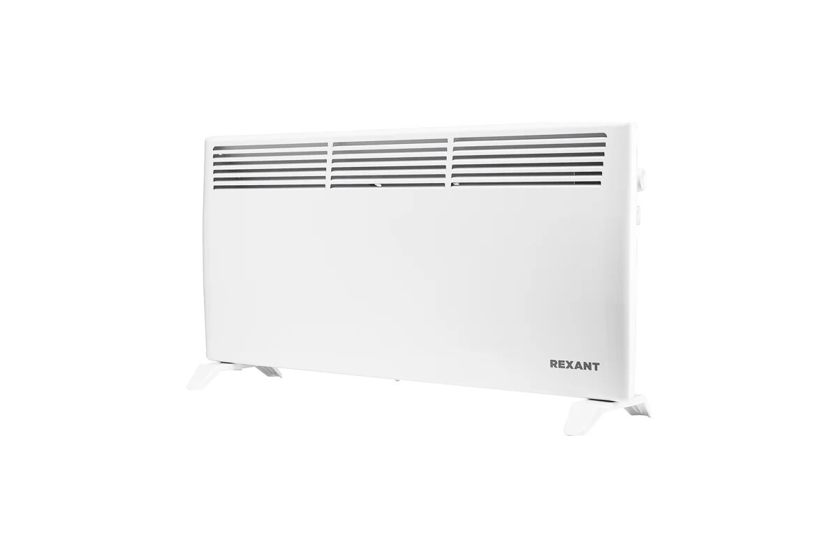 Электрический конвектор с механическим термостатом REXANT 2кВт стич-нагревательный элемент ножки 60-0120