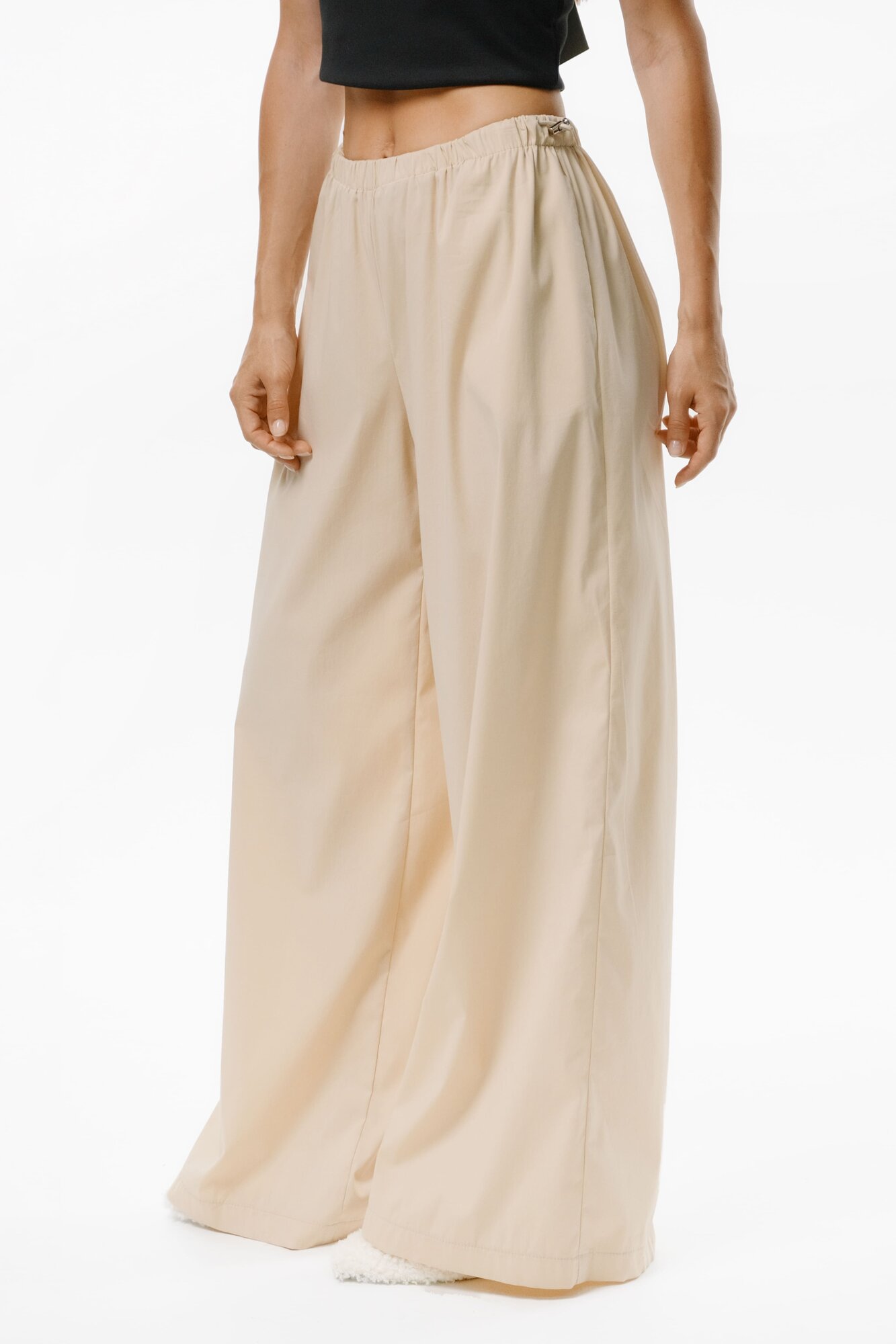 Брюки трубы INACHE, размер XL, бежевый