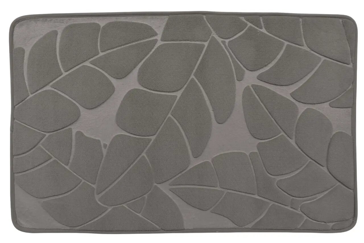 Коврик для ванной Vidage Тропик 50x80 см цвет темно-серый