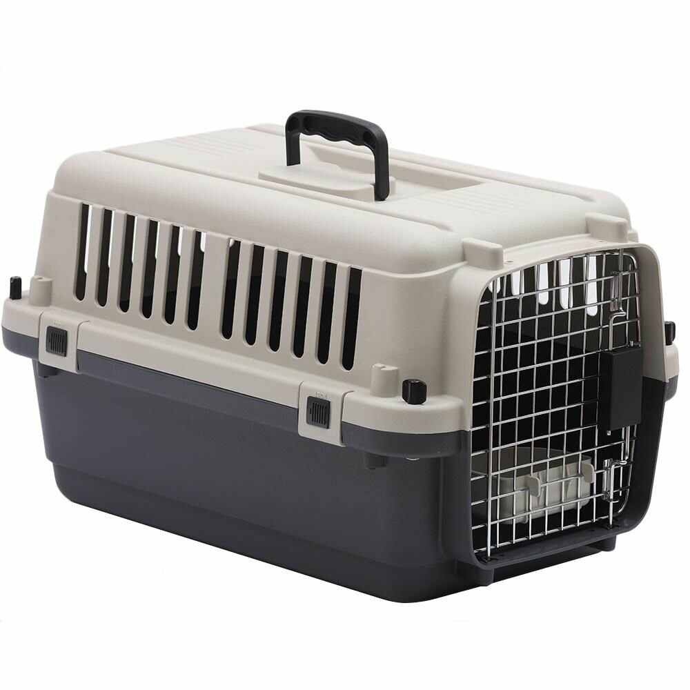 Переноска пластиковая для собак и кошек Pet Choice Departures Range 56х37х33 см стандарт IATA для авиаперевозки животных до 8 кг / Контейнер пластиковый для животных в самолет или в машину