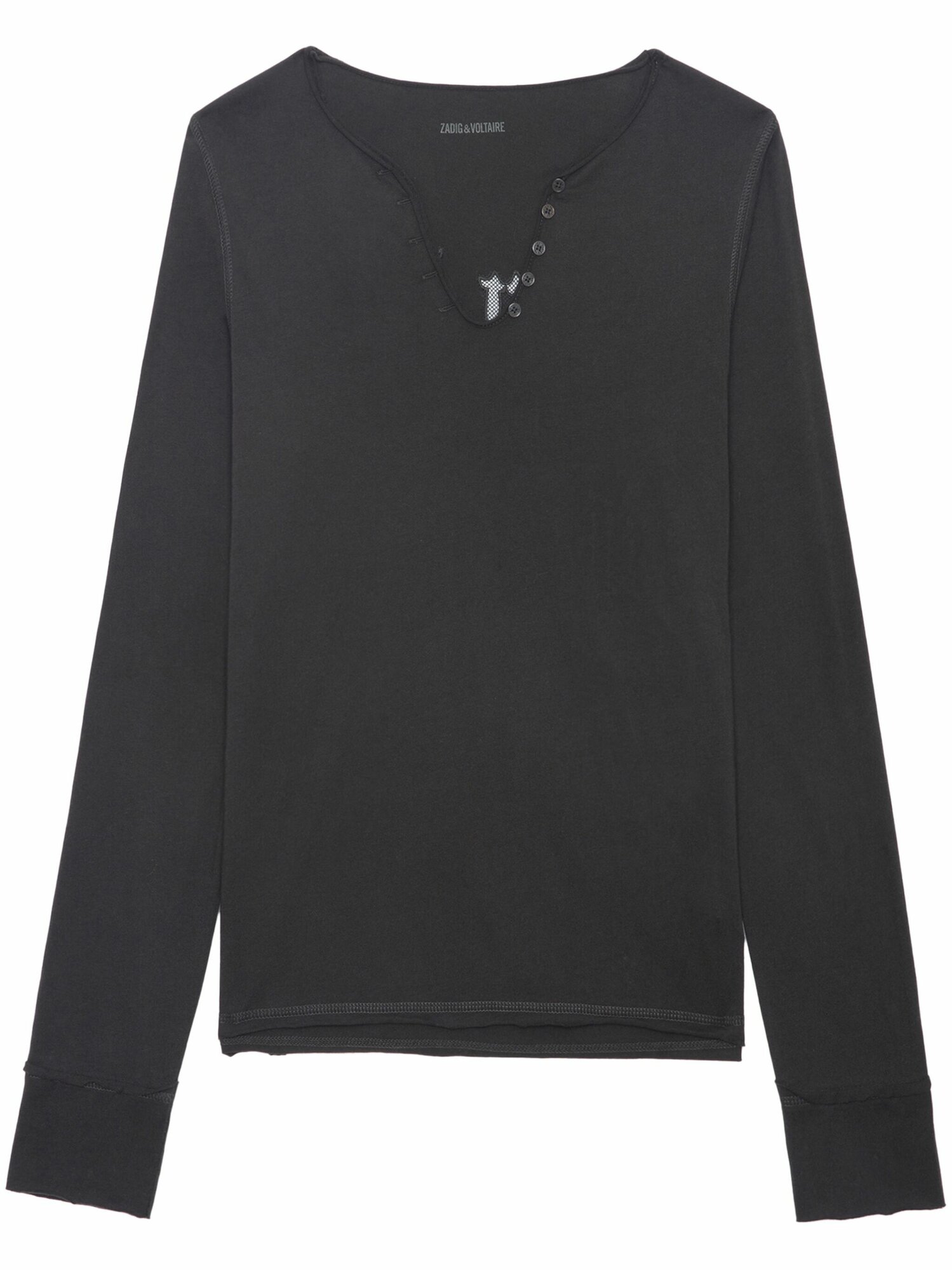 Футболка ZADIG & VOLTAIRE Fishnet, размер M, серый