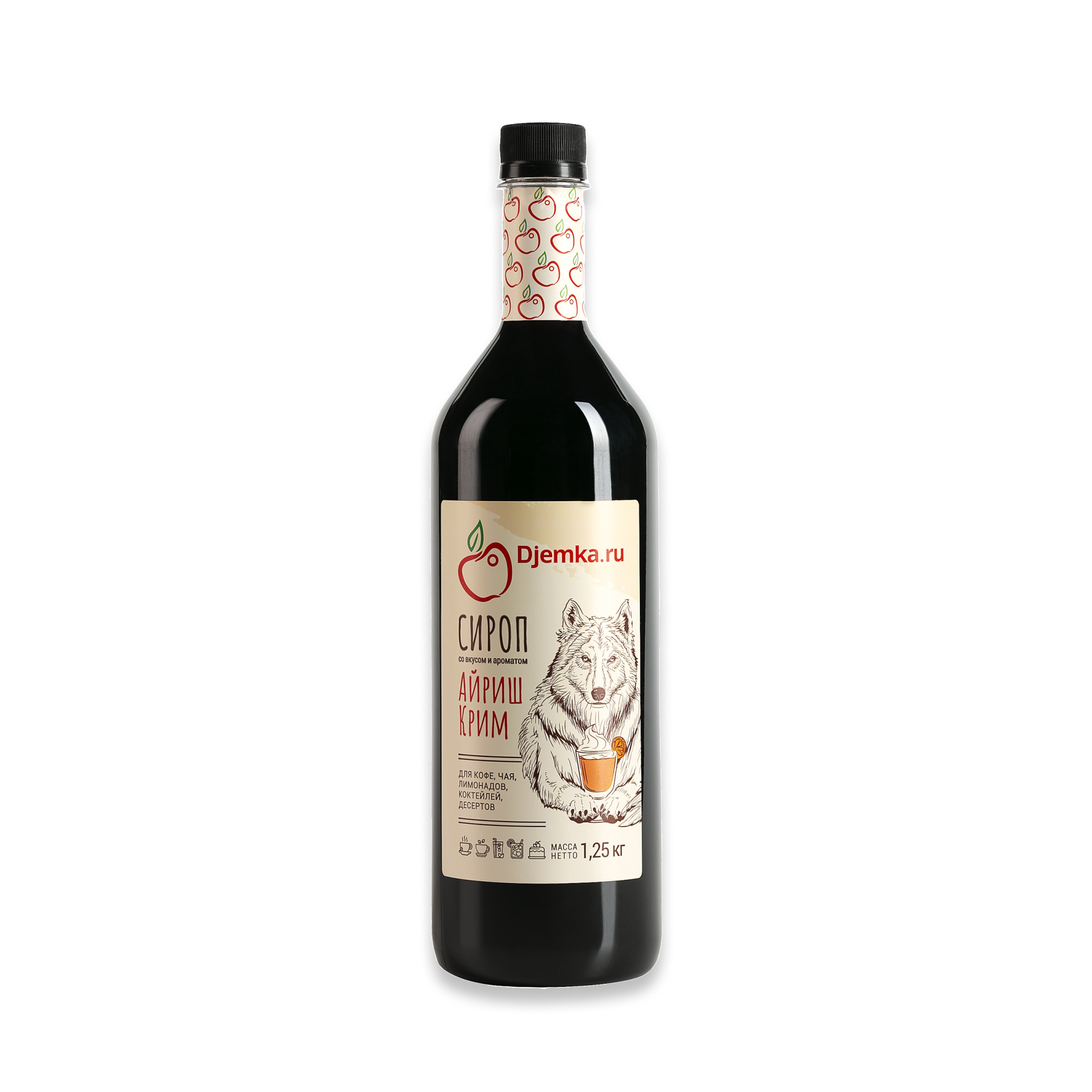 Сироп айриш крим для кофе, напитков и десертов Djemka, 1,25 кг