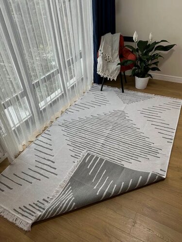 Изображение товара Двусторонний хлопковый ковер 200х300 см Green Carpet, турецкий килим