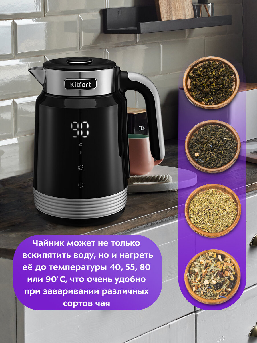 Чайник Kitfort КТ-6648 — фото 1