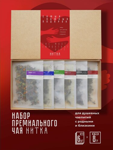 Изображение товара Набор премиального чая Нитка "Самый важный подарок" подарочный набор