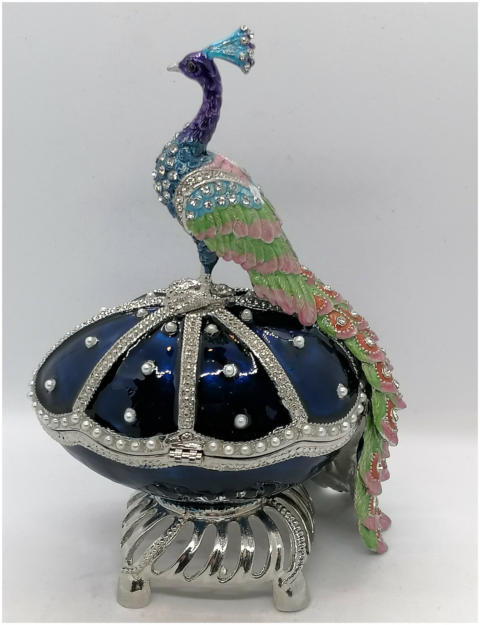 Шкатулка Фаберже "Павлин" ВР1757Р1 — фото 1