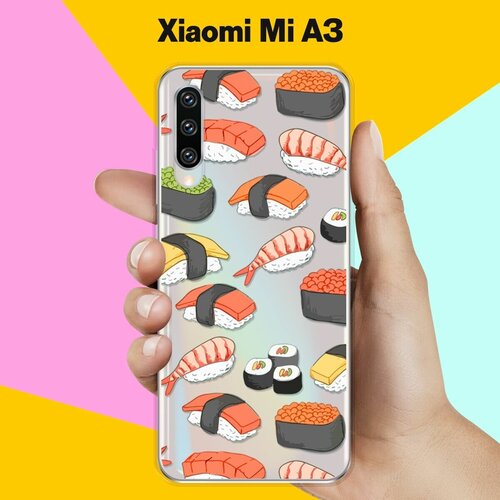 Силиконовый чехол Суши на Xiaomi Mi A3 силиконовый чехол суши засыпает на xiaomi mi 10