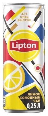 Чай Lipton холодный черный Лимон, банка, 0.25 л, 12 шт. - фотография № 9