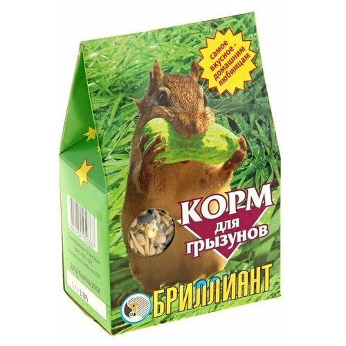 Корм Бриллиант для грызунов, с фруктами, 350 г, 1 шт.