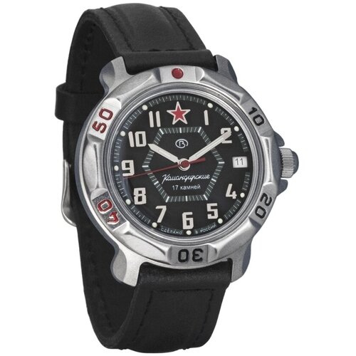 Наручные часы Восток Командирские, черный наручные часы восток командирские механические командирские 819980 черный