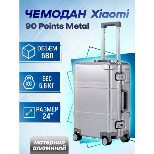 Чемодан на колесах Xiaomi 90 Points Metal Luggage 20'