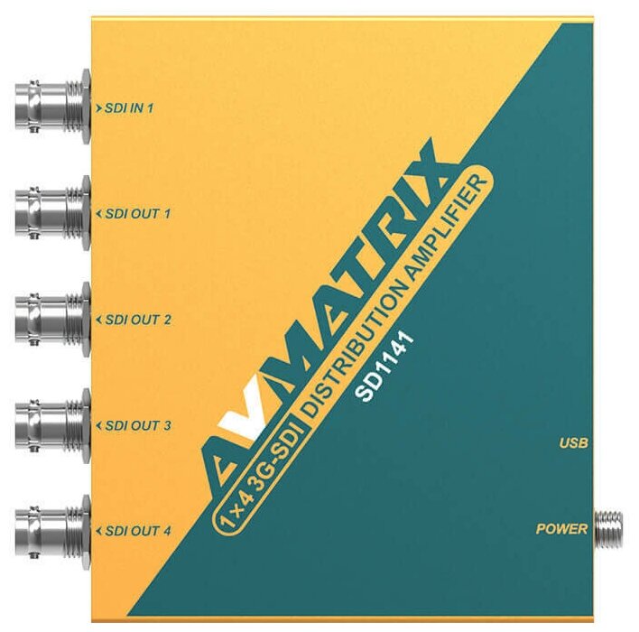 Усилитель-распределитель AVMATRIX SD1141 сигнала 3G-SDI 1х4