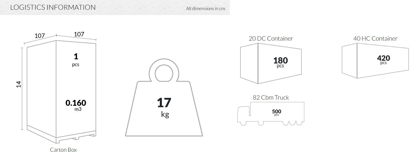 Пластиковый стол Sky Table Ø105, Siesta Contract, бежевый - фотография № 5