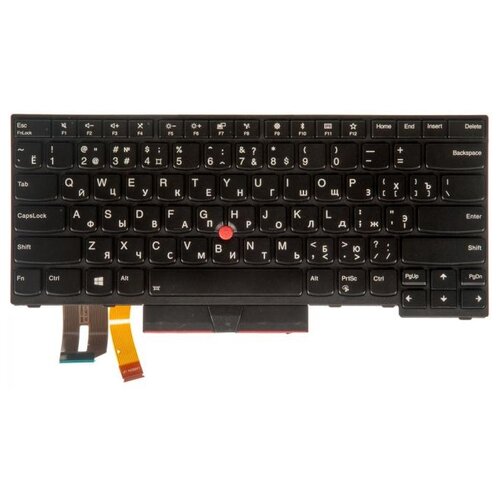 Клавиатура ZeepDeep для ноутбука Lenovo ThinkPad Edge E480 L480 T480S T490 T495 L380 L390 L480 черная с подсветкой 390200₽