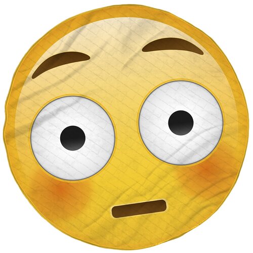 фото Коврик пляжный sfer.tex смайлик emoji 145 см круг