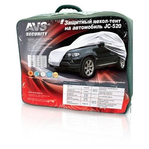 фото Защитный чехол-тент на джип avs jc-520 "3xl" 533х196х152см (водонепроницаемый)