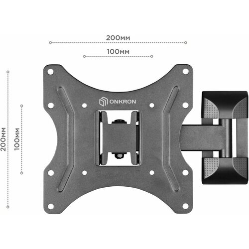 кронштейн baff hn 26 65 Кронштейн для телевизора ONKRON M2, 26-65, настенный, поворот и наклон, черный