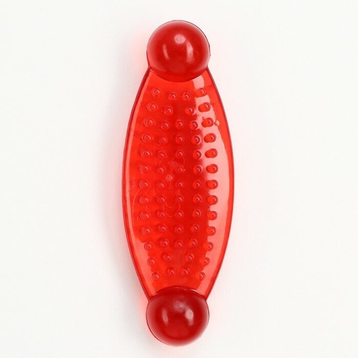Игрушка-зубочистка ТероПром 155162 "Лакомый кусочек", 11,5 см, красная - фотография № 1