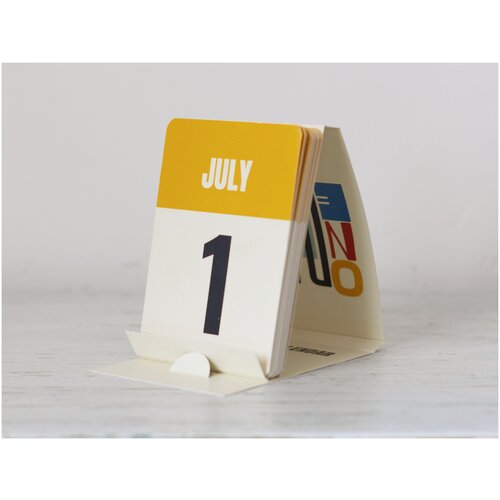 Календарь вечный ежедневный на Июль, настольный, листовой, 7х10 см