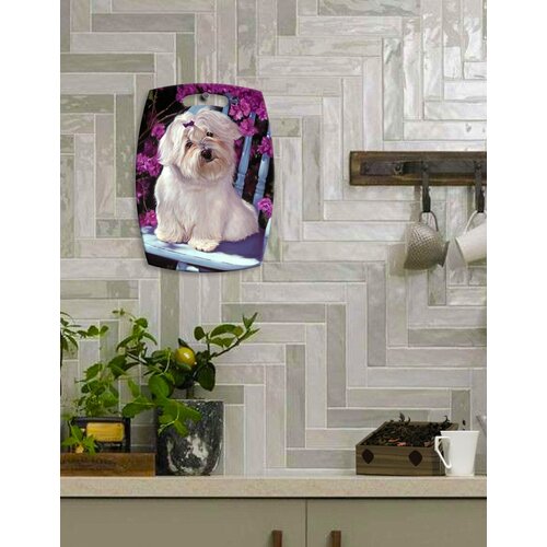 Доска разделочная сувенирная с покрытием из эпоксидной смолы 