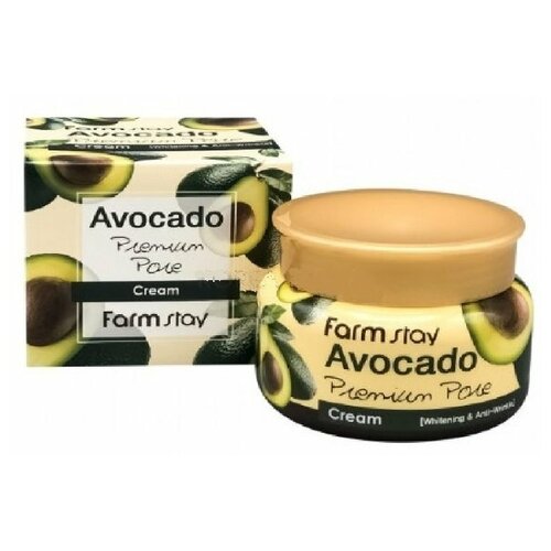 Крем для лица с авокадо FarmStay Avocado Premium Pore Cream лифтинг крем для лица avocado premium pore cream с авокадо 100 г