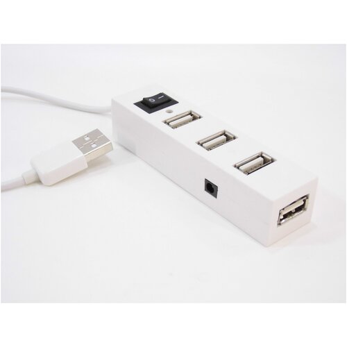 USB-концентратор HB-6068F разъемов: 4 USB-порта цвет- белый usb концентратор sven hb 677 разъемов 4 черный