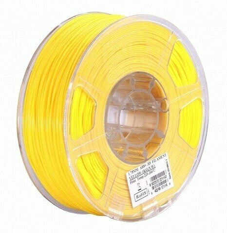 Катушка пластика ABS+ Esun 1.75 мм (1 кг) желтый