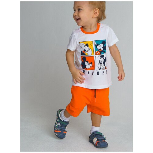 Комплект одежды playToday, размер 74, оранжевый комплект одежды радуга счастья размер 74 горчичный оранжевый