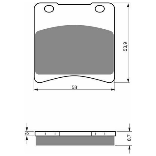 Колодки тормозные дисковые GOLDfren 085 S3 кросс SBS 577, EBC FA 103, Ferodo FDB 389, OEM 5910010810