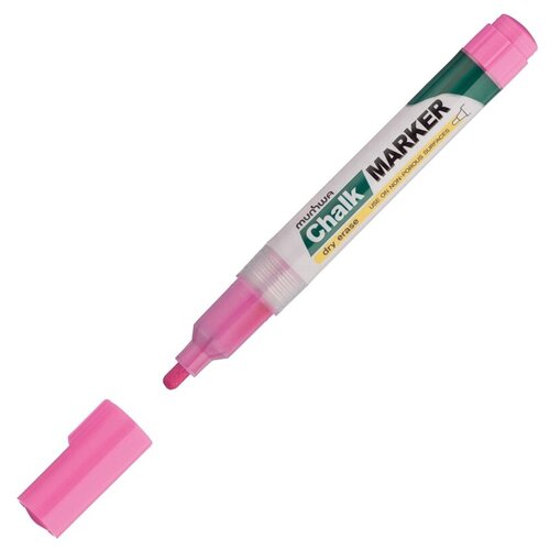 MunHwa Меловой маркер Chalk marker, 4 шт., розовый, 4 шт. маркер меловой munhwa розовый 3 мм