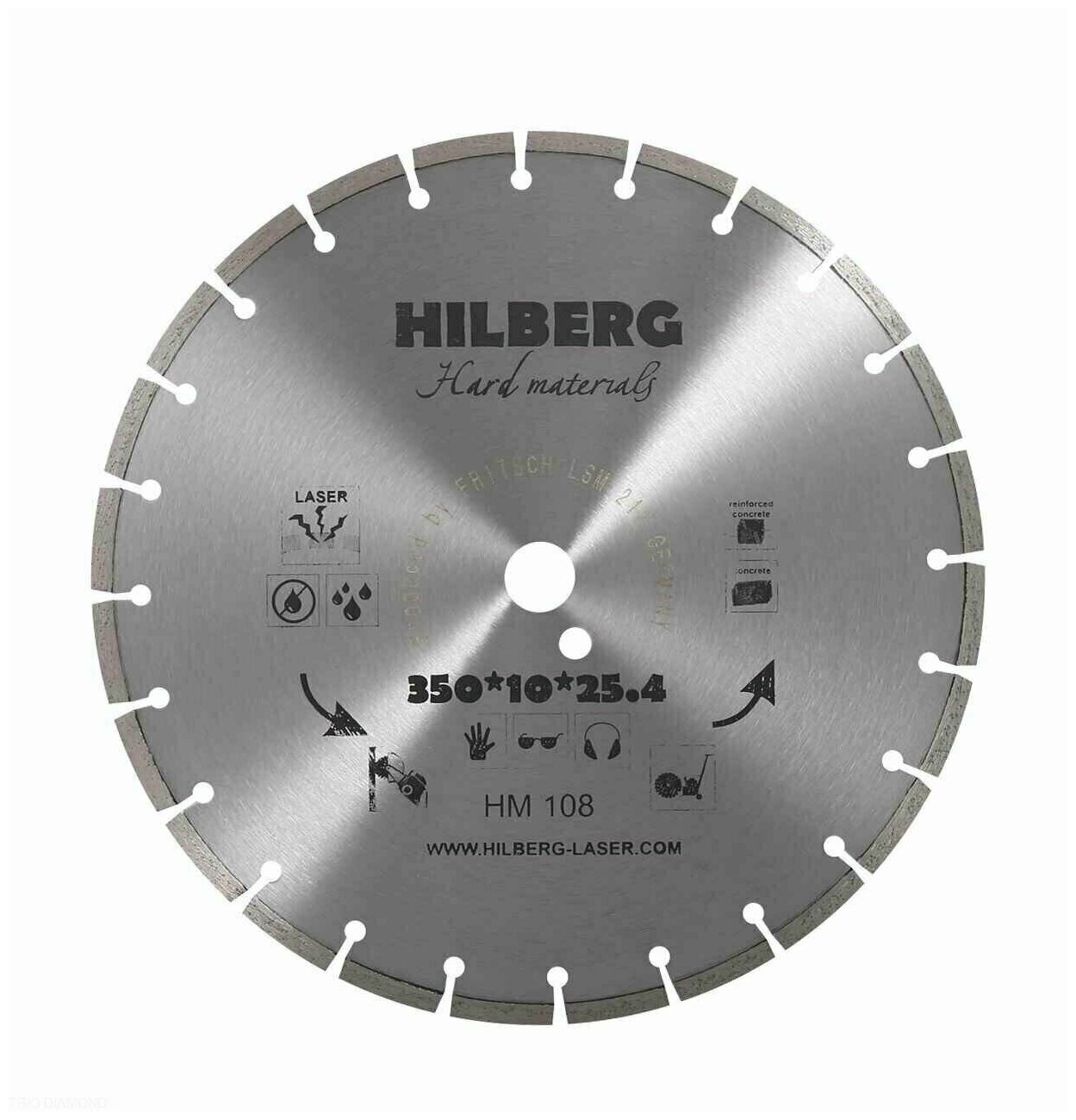 Отрезной диск алмазный Hilberg - фото №2
