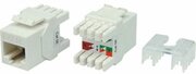 Вставка Keystone Jack RJ45 (8P8C) кат.5E KJ8-8P8C-C5e-180-WH тип 180град. бел. Hyperline 426192