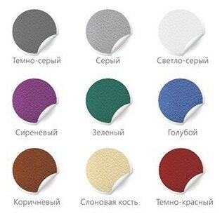 Табурет Nika ТФ03/ТК 35х35х46,5 см, темно-красный/серый Hoff - фото №3