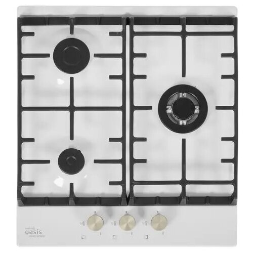 Поверхность газовая making OASIS everywhere P-3MWT белый 3 конф чугун гк WOK 1300000₽