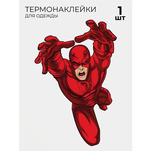 футболка унисекс сувенирshop daredevil сорвиголова marvel черная l Термонаклейки на одежду Сорвиголова Daredevil Marvel 1 шт