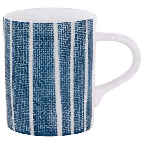 фото Кружка "бриз" объем 370 мл, фарфор, цвет синий + белый, easy life, el-r2403_brze
