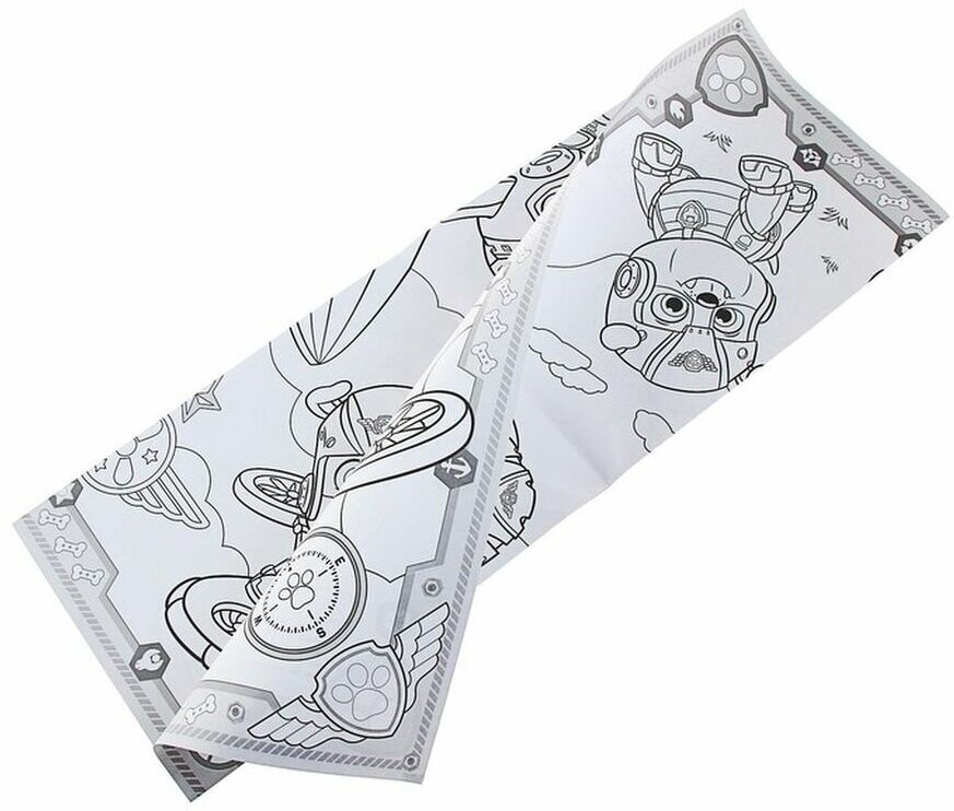 Книжка-раскраска Paw Patrol Самая большая раскраска (синяя) 0+ - фото №16