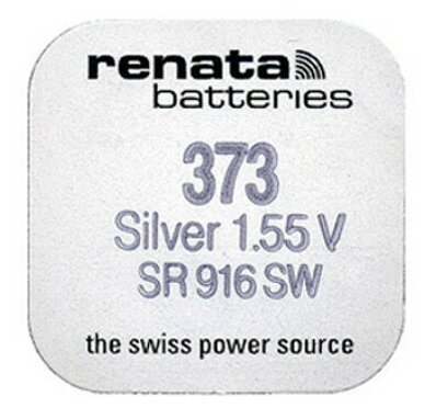 Батарейка Renata 373 (SR916SW) Silver Oxide 1.55V, 1 шт