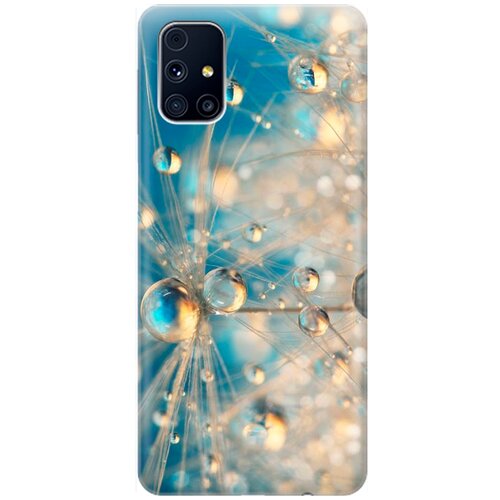 фото Re:pa накладка transparent для samsung galaxy m31s с принтом "одуванчик в капельках"