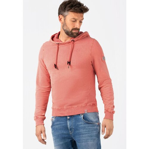 фото Толстовка timezone, силуэт прилегающий, размер m, розовый