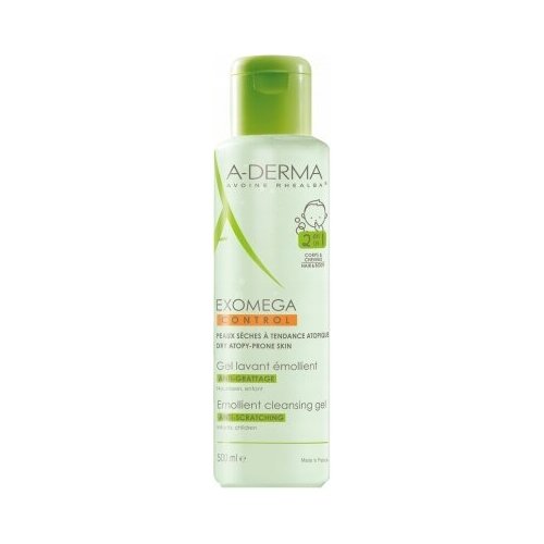 A-Derma Emollient Cleansing Gel Гель 2-в-1 смягчающий очищающий, 500 мл.