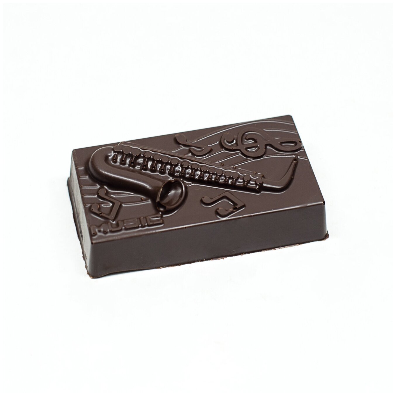 Подарочная шоколадная фигура Frade/Фраде - Саксофон (вес-100г) (темный)