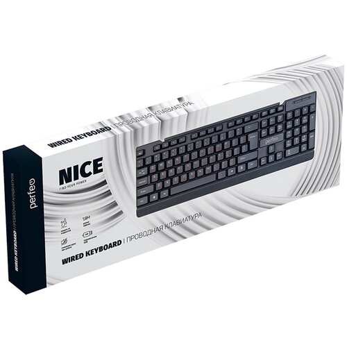 Клавиатура проводная Perfeo NICE PF-A4795 черный 79000₽