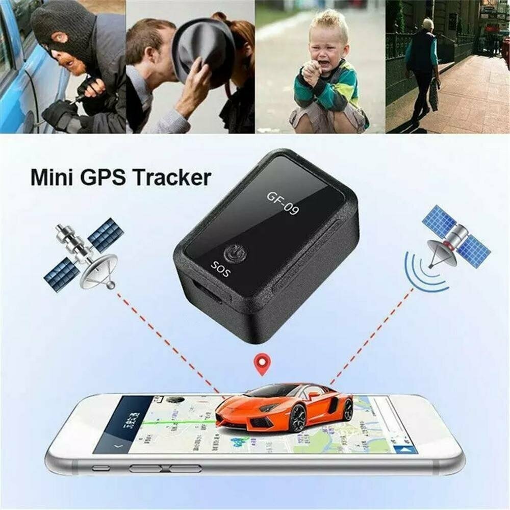 GF09 Мини GPS трекер в реальном времени отслеживание Локатор Устройство GPRS Автомобильное позиционирование Дети GPS