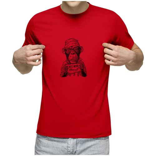 фото Футболка us basic, размер m, красный