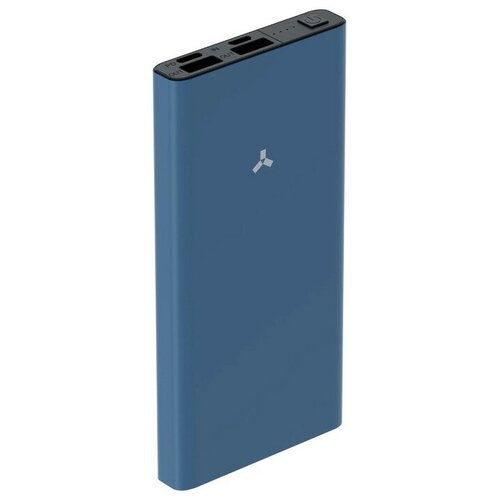 Внешний аккумулятор Lava 10M 10000 мАч 2 USB 21 А индикатор синий 99000₽