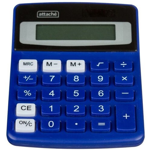 Калькулятор настольный компактный Attache ATC-555-8C (8-разрядный) синий